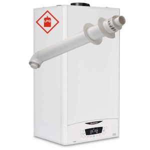 Ariston E-Combi ONE 24 LPG Combi Boiler 3301445 with Horizontal Flue Kit 3318073 ** LPG GAS **