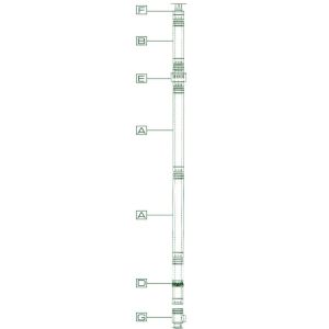 Mistral 41-68kW Vertical Flue Kit Stainless Steel 150mm