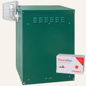 Firebird Envirogreen Combipac External 18-20kW Combination Oil Boiler ( ECE020CPK ) with Firebird Envirofilter 22mm In-Line System Filter ( ACC022FCI )