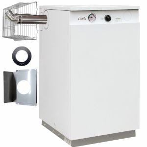 Firebird Envirogreen SLIMLINE 26-35kW Combination Oil Boiler ( ECE035SLM ) with Low Level Flue Kit 380-600mm Stainless Steel ( CBF005KIT )