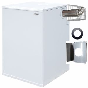 Firebird Envirogreen Combi Xceed Internal Oil Combination Oil Boiler 18-20kW ( ECE020IXC ) with Low Level Flue Kit 380-600mm Stainless Steel ( CBF005KIT ) 