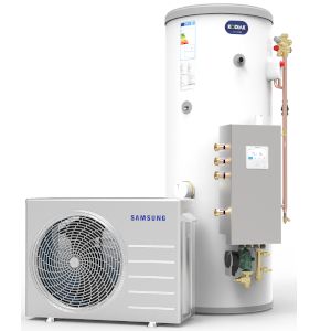 Samsung Mono 8kW Air Source Heat Pump with Joule 200 Litre Pre Plumbed Heat Pump Cylinder Package (HXSM-G6-K207) ( Slimline )