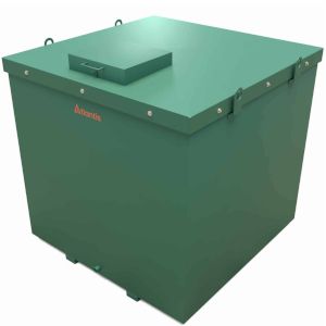 Atlantis 1800 Litre 30 min Triple Skinned Bunded Steel Integral Fire Resistance Oil Tank