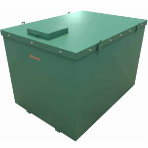Atlantis 2250 Litre 30 min Triple Skinned Bunded Steel Integral Fire Resistance Oil Tank