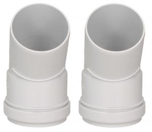 Ariston 45 Degree Plume Kit Bends (Pair) (White) 3318106